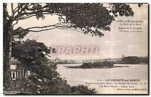 Cartes postales La Vicomte sur Rance Embouchure de la Rance Le Rocher de Bizeux