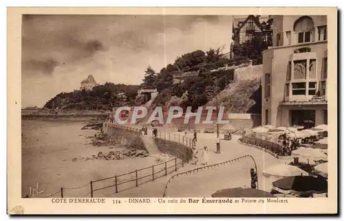 Cartes postales Dinard Un coin du Bar Emeraude et Pointe du Moulinet