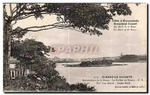 Cartes postales Dinard La Vicomte Embouchure de la Rance Le Rocher de Bizeux