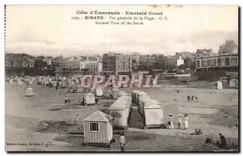 Ansichtskarte AK Dinard Vue generale de la Plage General View of the Sands