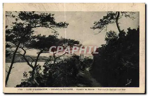 Cartes postales Dinard la Vicomte Chemin de Ronde Vue Our St Servan sur Mer