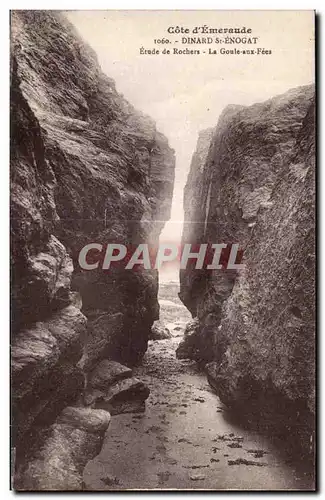 Ansichtskarte AK Dinard st Enogat Etude Rochers La Goule La Goule aux Fees