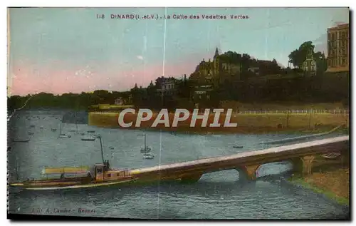 Cartes postales Dinard La Calle Des Vedettes Vertes