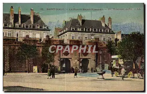 Ansichtskarte AK Saint Malo La Porte Saint Vincet St Vincent Gate