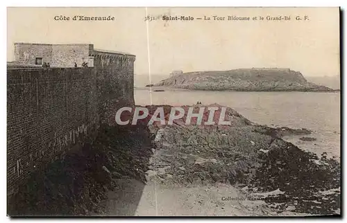 Cartes postales Saint Malo La Tour Bidouane et le Grand Be