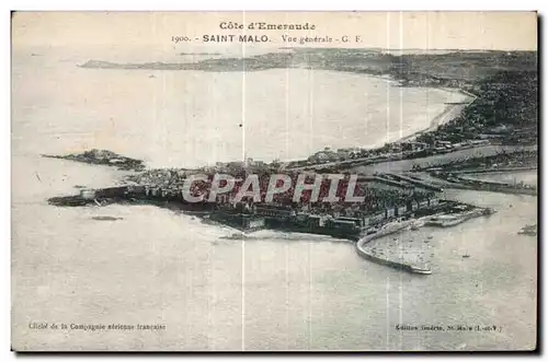 Cartes postales Cote d Emeraude Saint Malo Vue generale