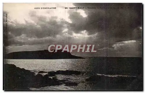 Cartes postales Cote D Emeraude Saint Malo Coucher de