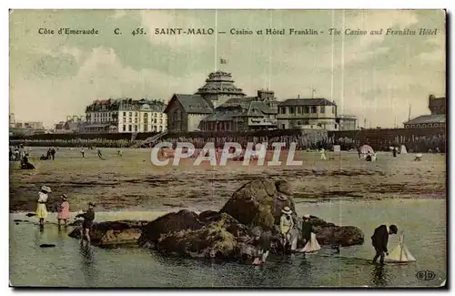 Ansichtskarte AK Cote d Emeraude Saint Malo Casino et Hotel Frankllin The Casino and Franklin Hotel