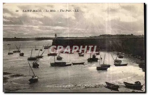 Cartes postales Saint Malo Le Mole The Pier