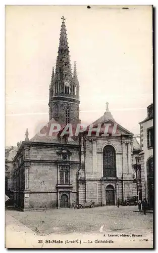 Cartes postales Saint Malo La Cathedrale