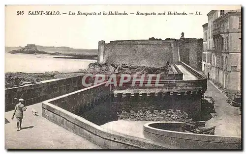 Cartes postales Saint Malo Les Remparts et la Hallande