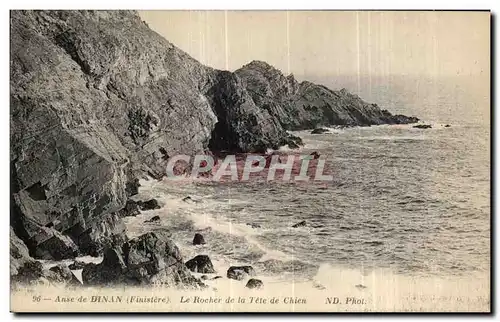 Ansichtskarte AK Anse de Dinan (Finistere) Le Rocher de la Tete de Chien