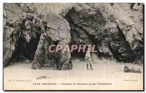 Cartes postales Morgat Grottes de Romeo et de I Elephant