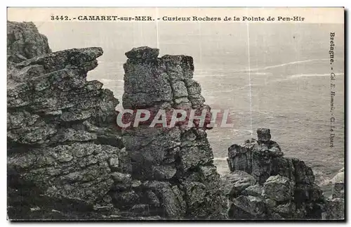 Ansichtskarte AK Camaret sur Mer Curleux Rochers de la Pointe de Pen Hir