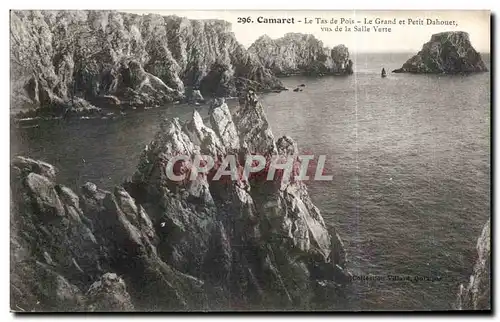 Cartes postales Camaret Le Tas de Pois Le Grand et Petit Dahouet Vus de la Salle Verte