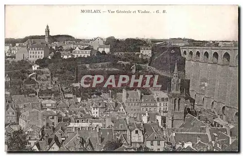 Cartes postales Morlaix Vue Generale et viaduc