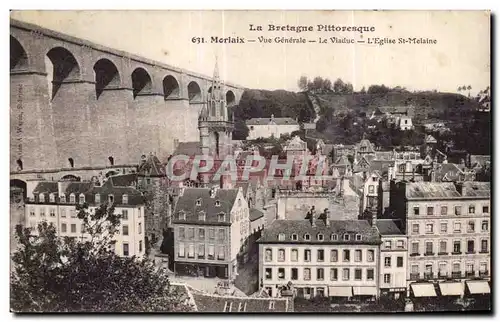 Cartes postales La Bretagne Pittoresque Moriaix Vue Generale Le Viadue