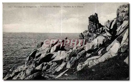 Ansichtskarte AK Tregastel Primel Rochers de la Pointe