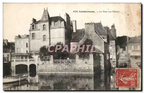 Ansichtskarte AK Landerneau Le Pont sur L Elorn