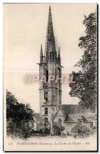 Cartes postales Plougasnou Le Clocher de L Eglise