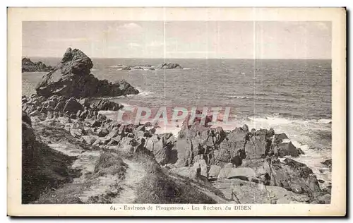 Ansichtskarte AK Environs de Plougasnou Les Rochers du Biben