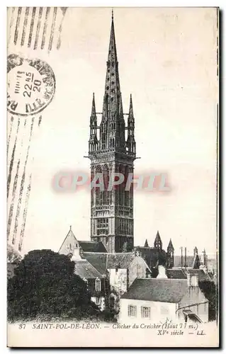 Cartes postales Saint Pol De Leon (Finistere) Clocher du Creisker