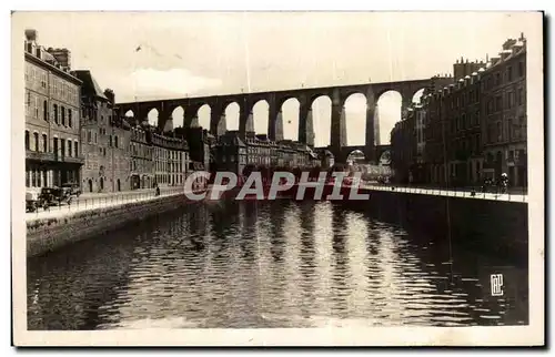 Ansichtskarte AK Morlaix Le Viaduc et les Quais