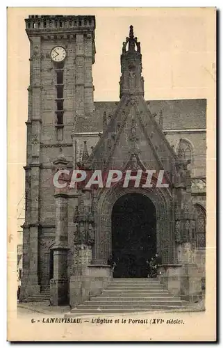 Cartes postales Landivisiau L Eglise et le Portail