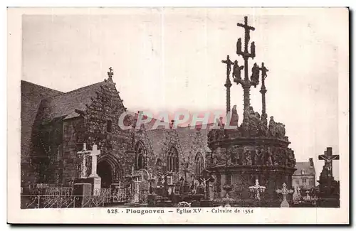 Cartes postales Plougonven Eglise Calvaire