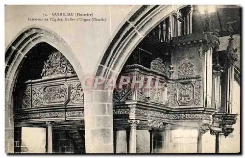 Ansichtskarte AK Guimiliau (Finistere) Interieur de I Eglise Buffet d orgues orgue Orgues