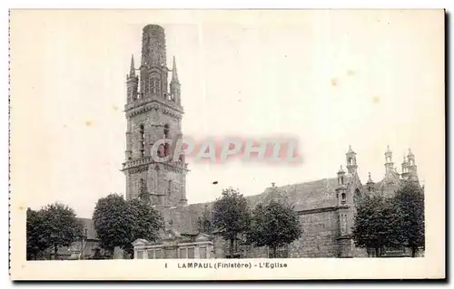 Cartes postales Lampaul (Finistere) L Eglise