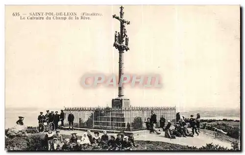 Cartes postales Saint Pol De Leon (Finistere) Le Calvaire du la Rive