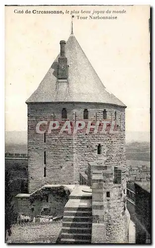 Cartes postales Cite de Carcassonne Le plus beau Joyau du Monde Tour Narbonnaise