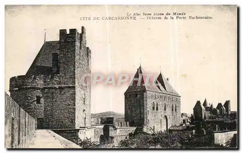 Cartes postales Cite de Carcassonne Le plus beau Joyau du Monde Tour Narbonnaise