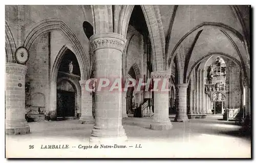 Cartes postales Lamballe Crypte de Notre Dame