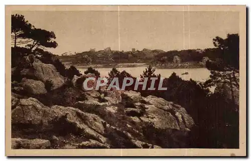 Cartes postales Bretagne Pittoresque Ile de Brehat l entree du Port Clos Vue de la