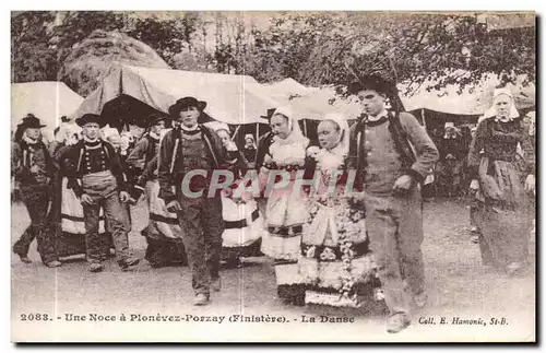 Cartes postales Une Noce a Plonevez Povzay (Finistere) La Danse