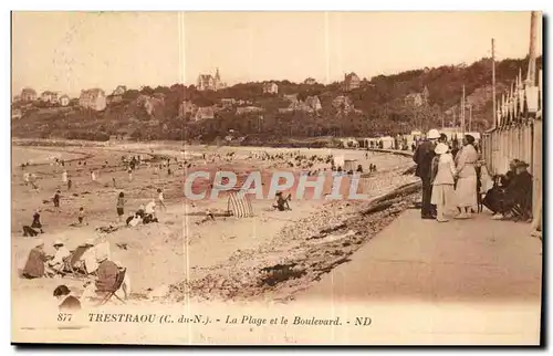 Cartes postales Trestraou La Plage et le Boulevard