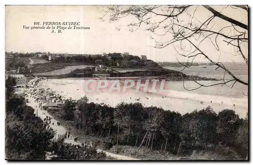 Cartes postales Perros Guirec Vue Generale de la Plage de Trestraou