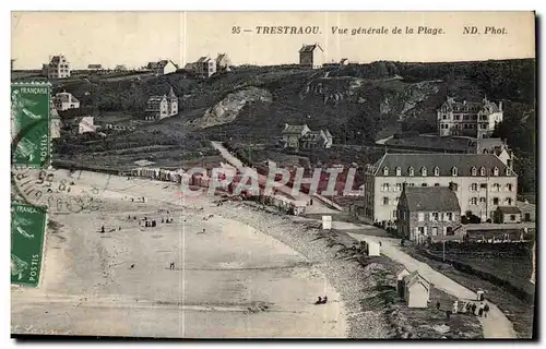 Cartes postales Trestraou Vue generale de la Plage