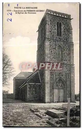 Ansichtskarte AK Toute La Bretagne Environs de Perros Guirec L Eglise du Trevoux