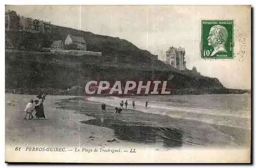 Cartes postales Perros Guirec La Plage de Trestrignel