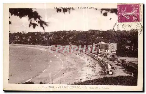 Cartes postales Perros Guirec La Plage de Trestrignel