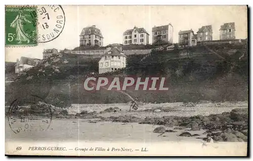 Cartes postales Perros Guirec Groupe de Villas d Pors Nevez