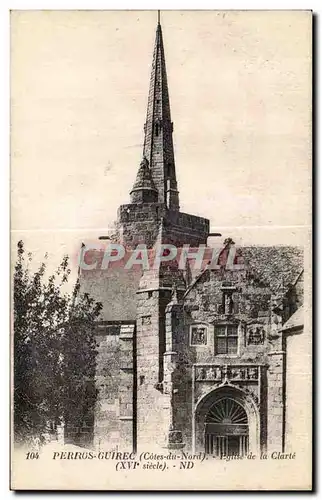 Cartes postales Perros Guirec (Cotes du Nord) Eglise de la Clarte (XVI siecle)