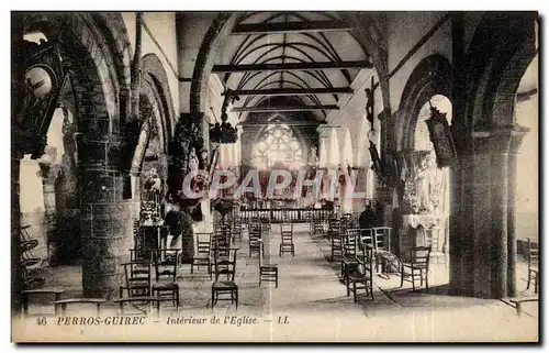 Cartes postales Perros Guirec Interieur de I Eglise