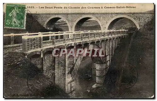 Ansichtskarte AK Les Deux Ponts du Chemin des Courses a Cesson Saint Brieuc