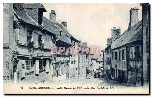 Ansichtskarte AK St Bricuc Vieille Maison du Siecle Rue Fardel