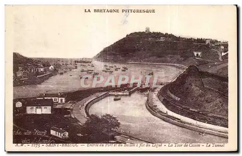 Ansichtskarte AK St Brieuc Entree du Port et du Bassin a Flot du Legue