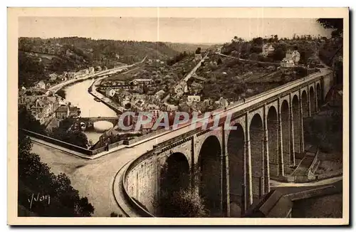 Ansichtskarte AK Dinan Bretagne La Viaduc de Lanvallay et La Vallee de la Rance